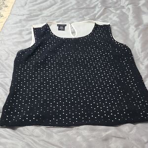 Metaphor Black and White Triangle Tank Top